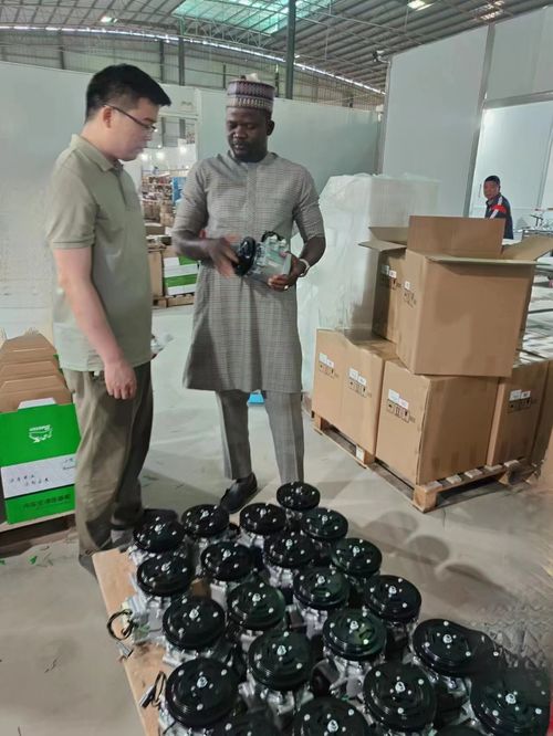 Customers visit the factory and order goods